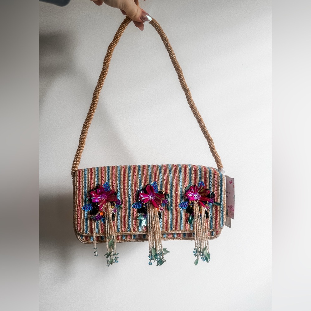 NWT Viral Beaded Shoulder Bag